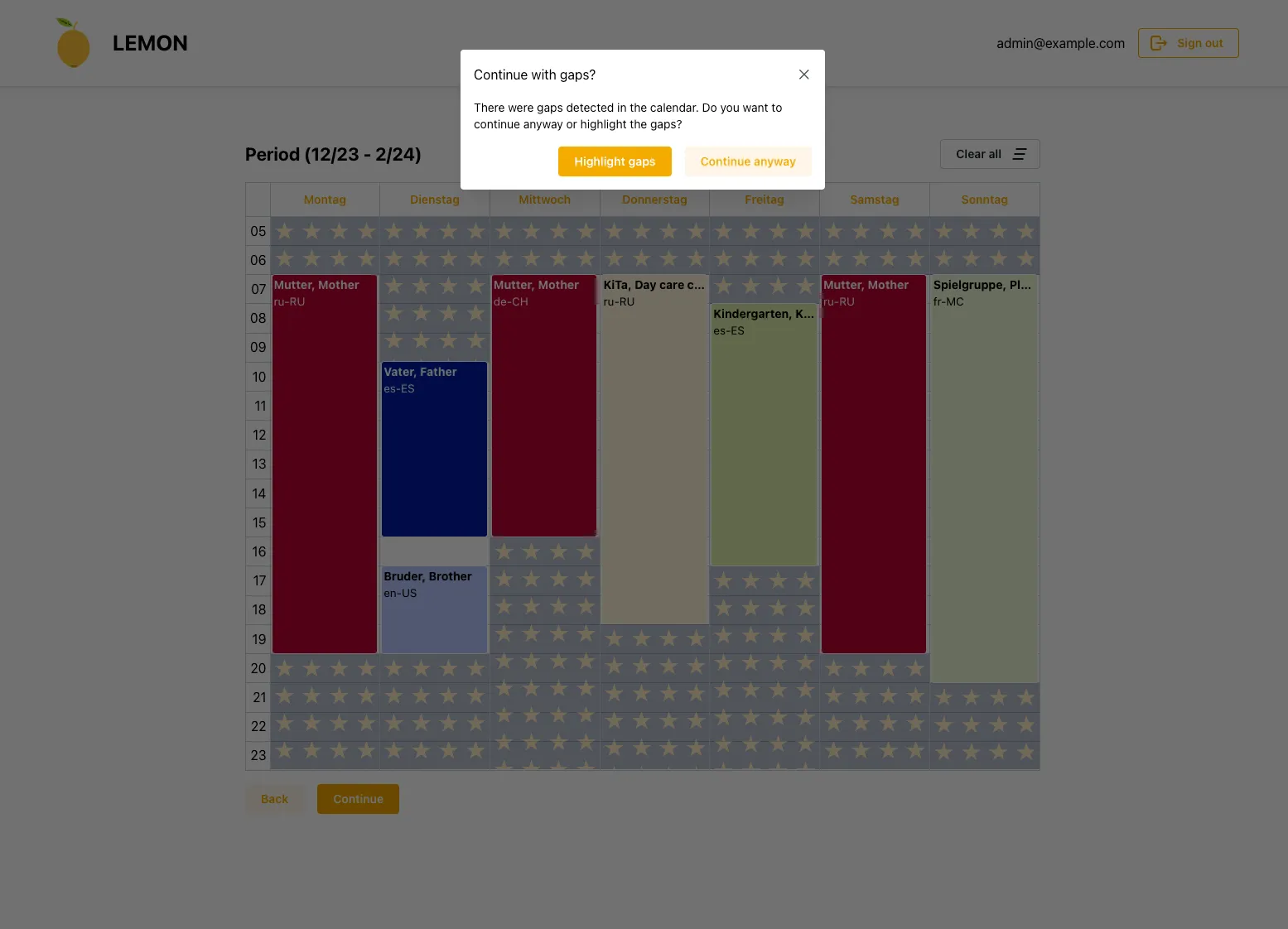 Auto detect gaps screenshot